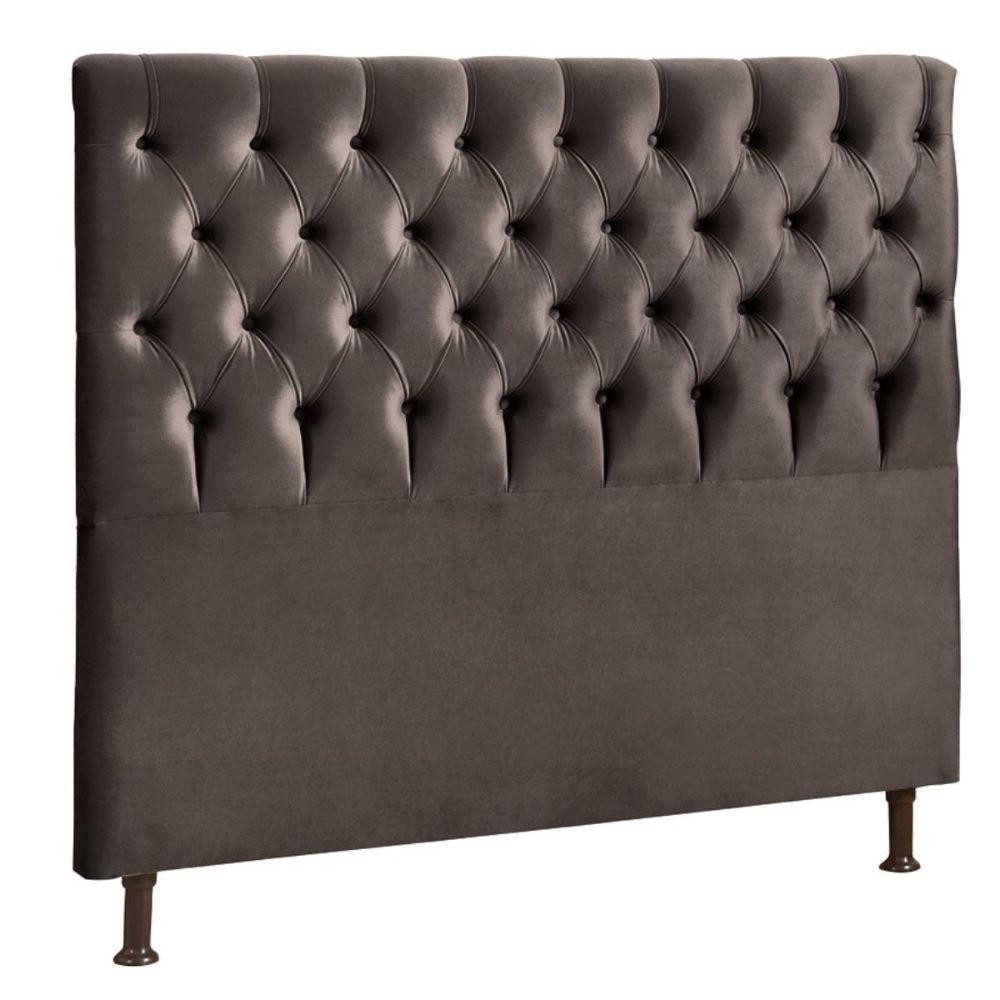 Cabeceira Js Móveis Cristal 140x60 Cm Chocolate