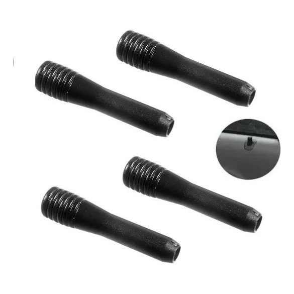 Kit Pino Trava da Porta Universal Veicular Para Citroen C3 Picasso C4 Lounge Preto