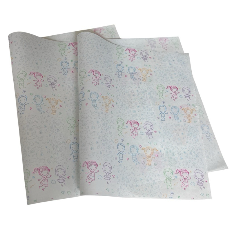 Papel seda para embalagem - Premium estampa infantil, kids - 50 un - Loja e presentes