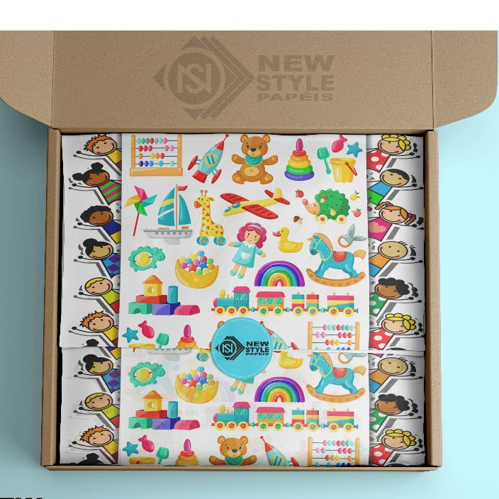 Papel de seda Premium 35x50 cm KIDS - LT03
