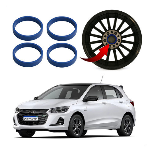 Anel Centralizador Gm Azul Royal 4 Unidades Binno Big Ferrar