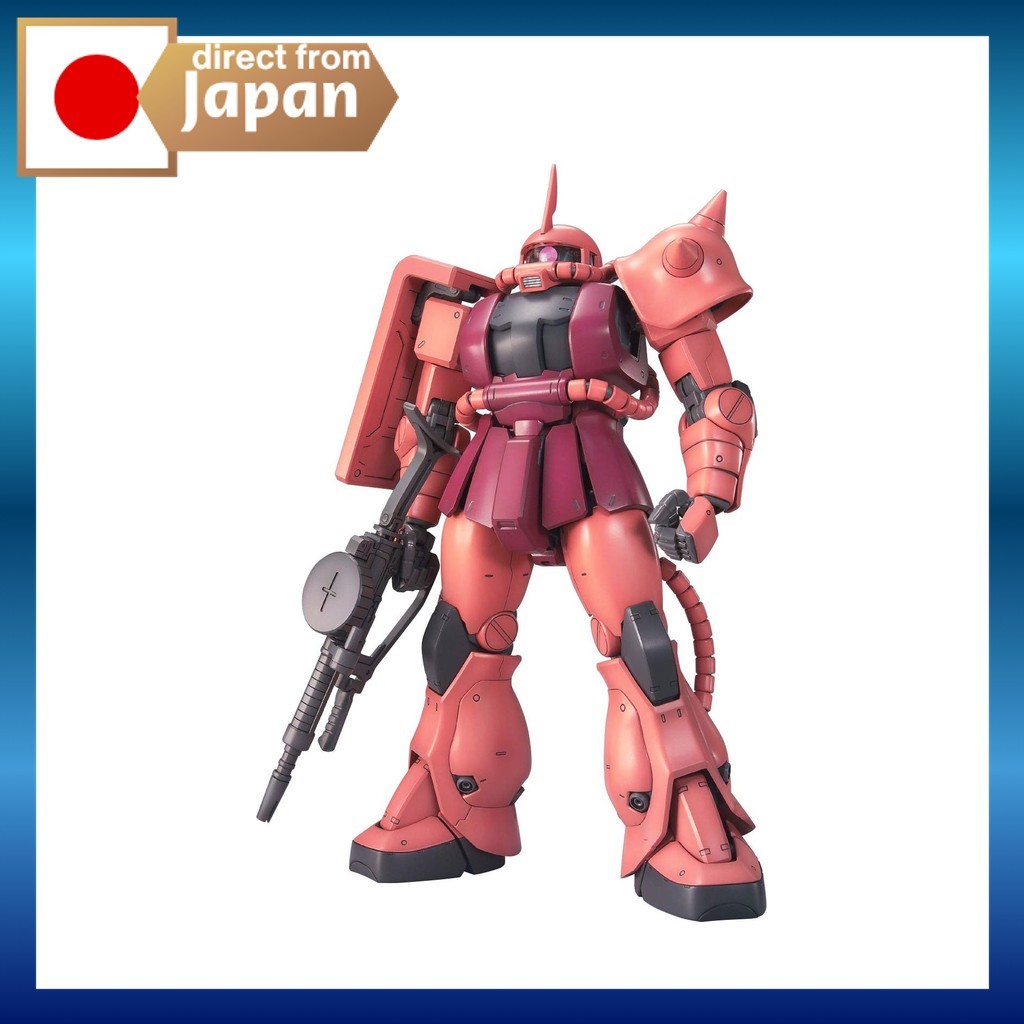Gunpla MG Zaku II Char Aznable Ver. 2.0 Bandai Spirits 1/100 Kit Modelo Plástico Montagem Gundam Original
