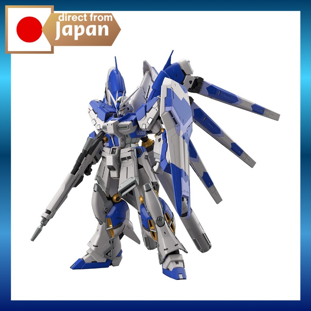 Bandai Spirits RG Hi-Nu Gundam 1/144 Kit Modelo Plástico Montar Colecionável Original Japão - Contra-ataque de Char