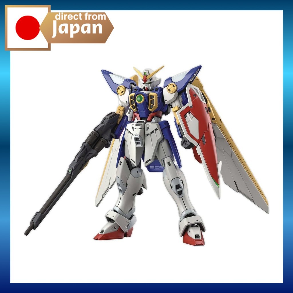 Maquete Bandai Spirits RG Wing Gundam 1/144 - Kit Modelo Plástico Montável Colecionável - Mobile Suit Gundam Wing