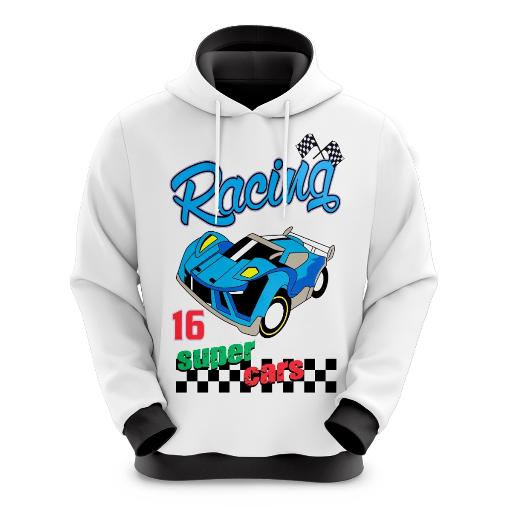 Blusa de Moletom Sublimado Infantil Super Cars Novidade