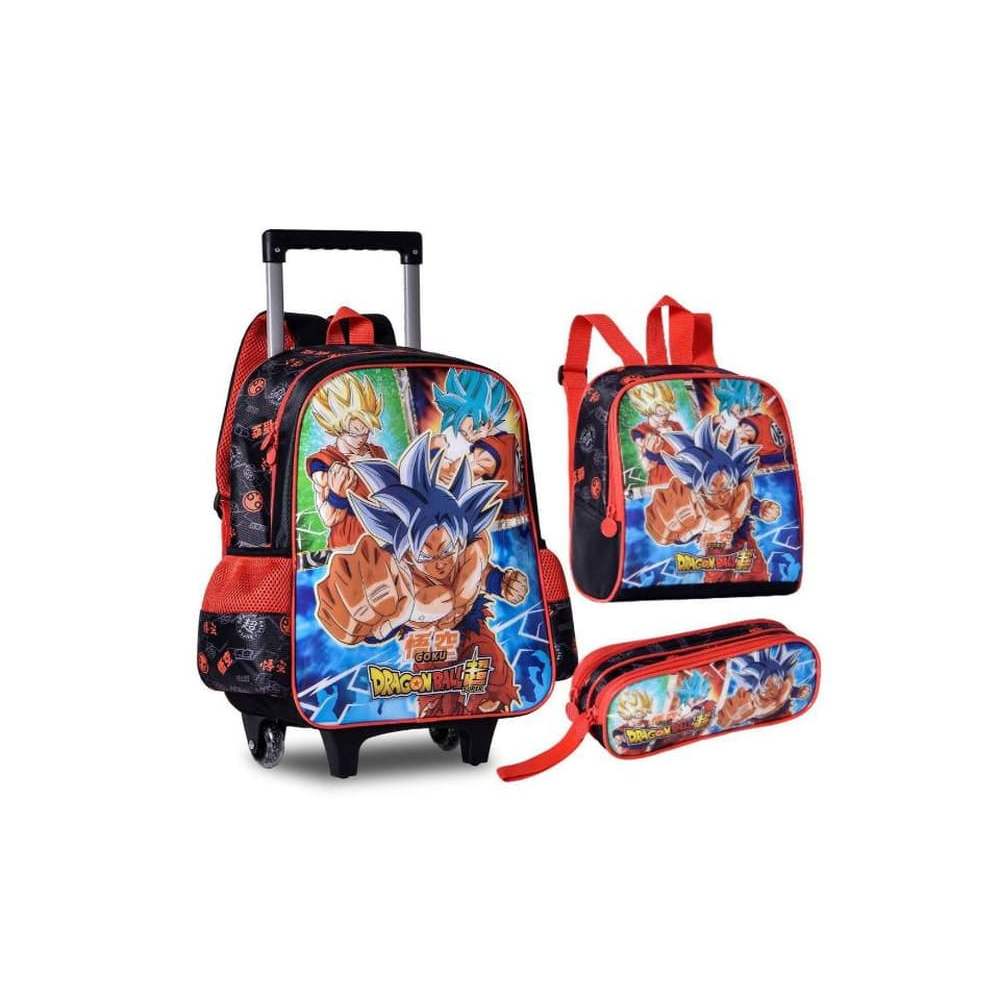 Mochila Car G+Lanch+Estojo Dragon Ball Super Db23109Kt Clio Style
