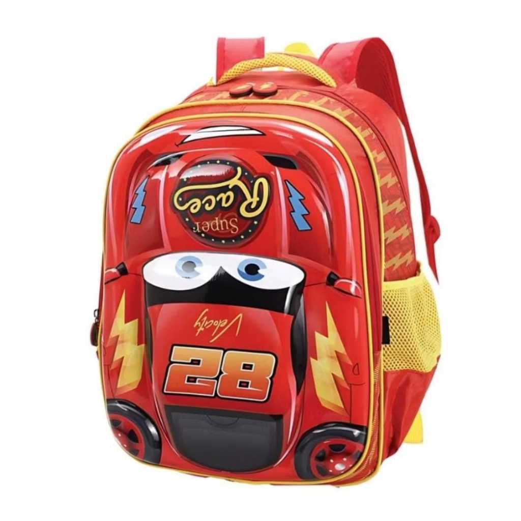mochila escolar de costa super cars Grande medi 45x32x18cm modelo M4908