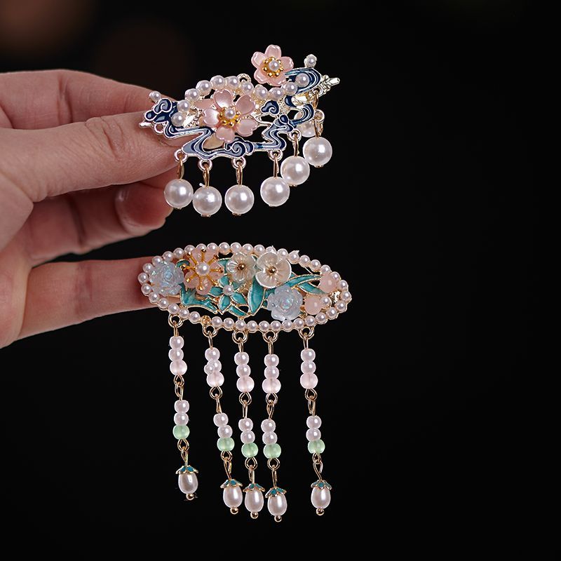Super fada doce planta flor hairpin antigo Hanfu acessórios flor hairpin Cheongsam acessórios para o cabelo feminino car