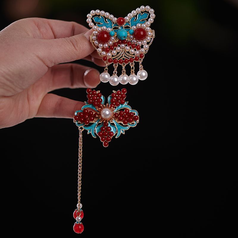 Super fada doce planta flor hairpin antigo Hanfu acessórios flor hairpin Cheongsam acessórios para o cabelo feminino car