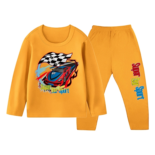Super Car Sport Kids Pijama Conjunto Confortável Durável 1-10 Anos 634