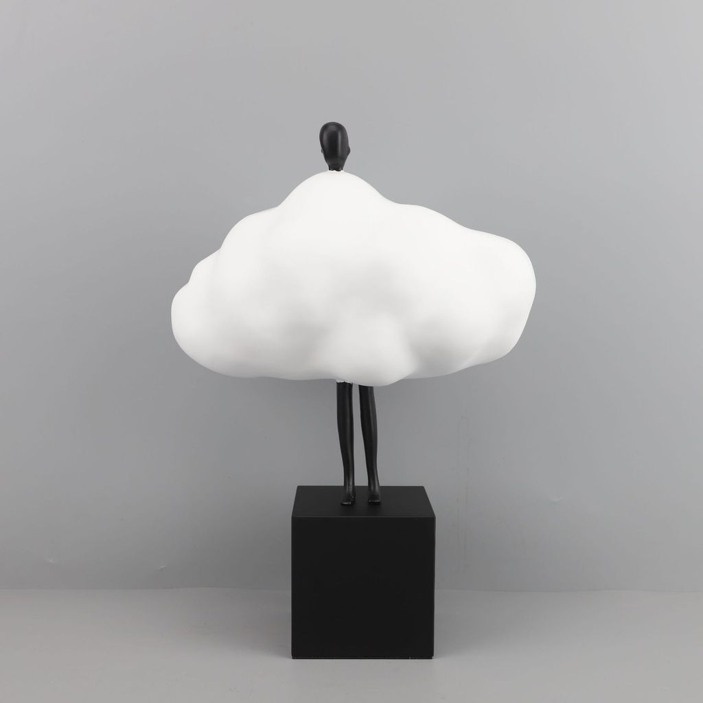 MPO4 Modern minimalist cloud-shaped figurine resin ornament, suitable for living room coffee tables, model homes, sales