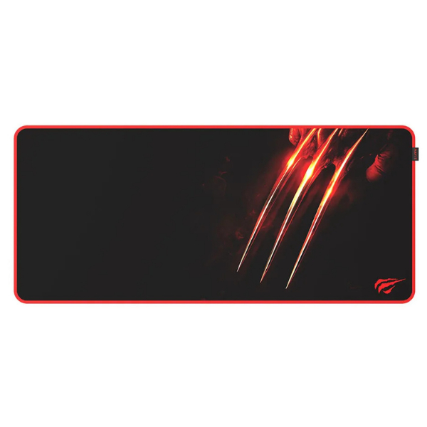 Mousepad Havit Gamer Control Grande XXL 900x400mm Borda Costurada Antiderrapante Preto