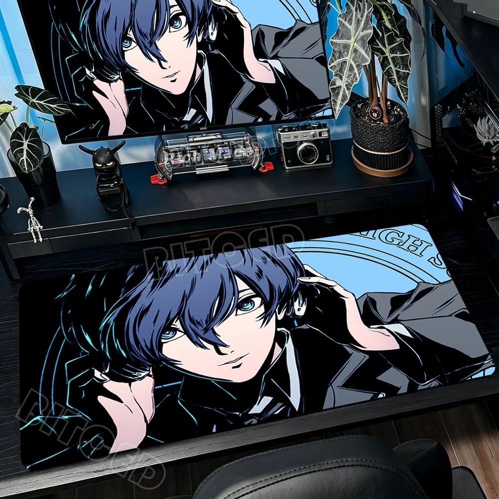 Jogo Quente Persona 3 Mouse Pad Grande Gaming Mousepad XXL Teclado Gamer Portátil Tapete De Mesa Anime Tapetes 900x400mm