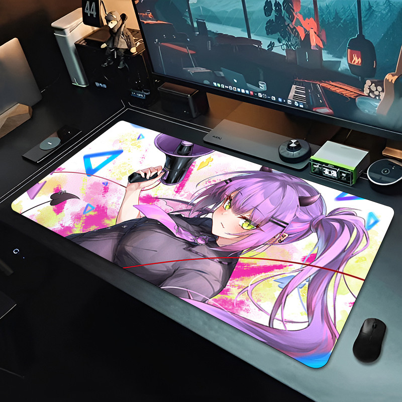 XXL 900x400mm Dark Angel Streamer Girl Gaming Mouse Pad , Base De Borracha Antiderrapante , Tapete De Mesa Grande Para P
