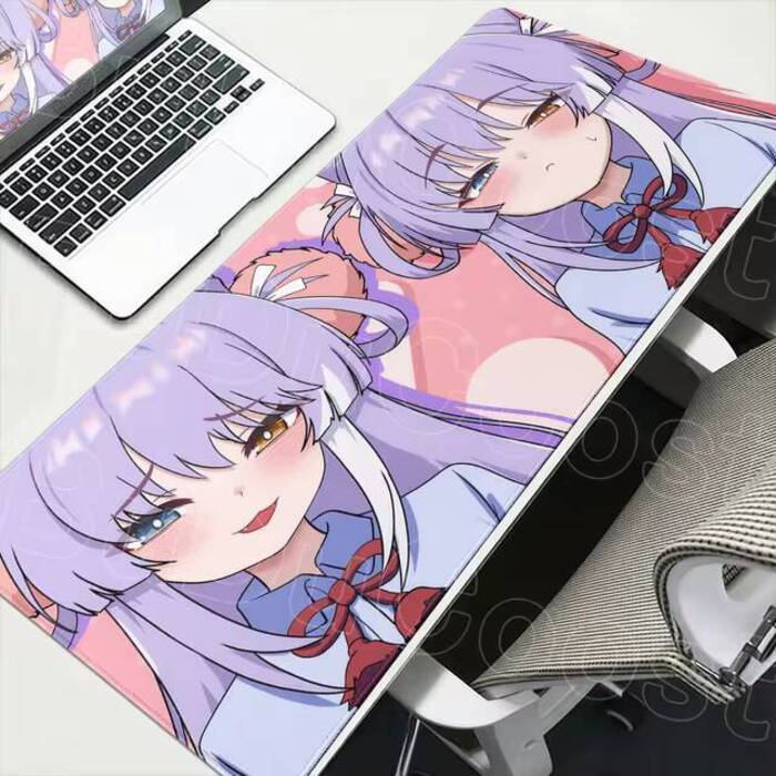 900x400mm HD Impressão Antiderrapante Tapete De Mesa De Borracha XXL Gamer Velocidade Mouse Pad Nova Kawaii Menina Tenko