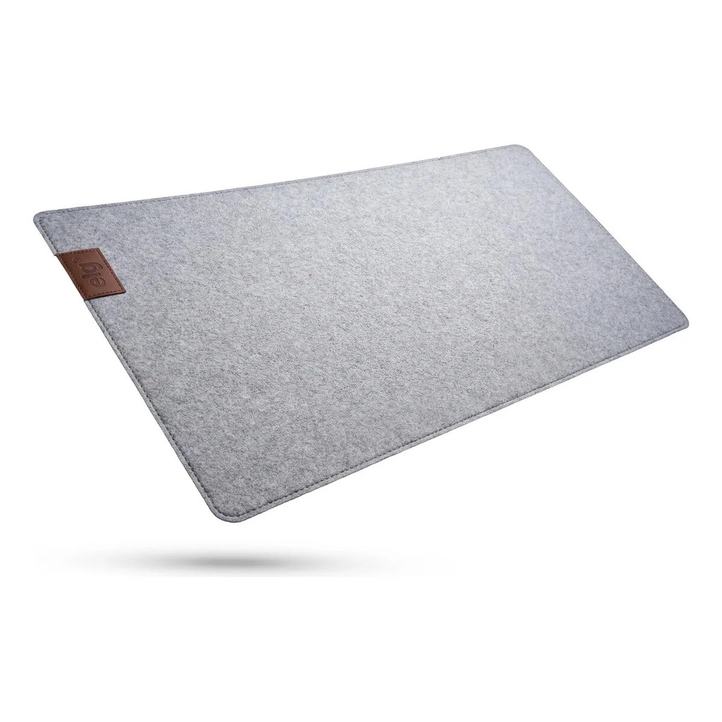 Mousepad Essential ELG Feltro 900x400mm Cinza Claro Liso