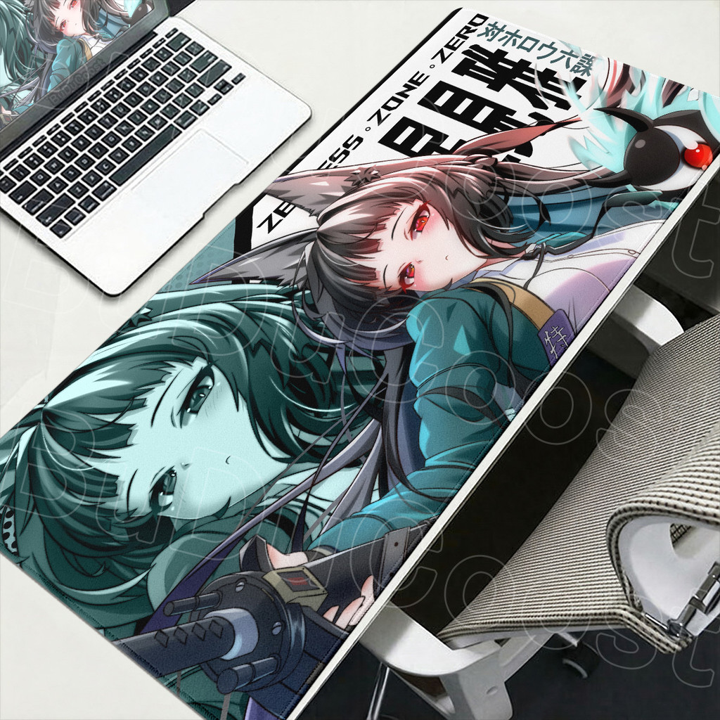 900x400mm Computador Antiderrapante Borracha Gamer Teclado Mesa XXL Anime Menina Esteira Hoshimi Miyabi Jogos Quentes Ze