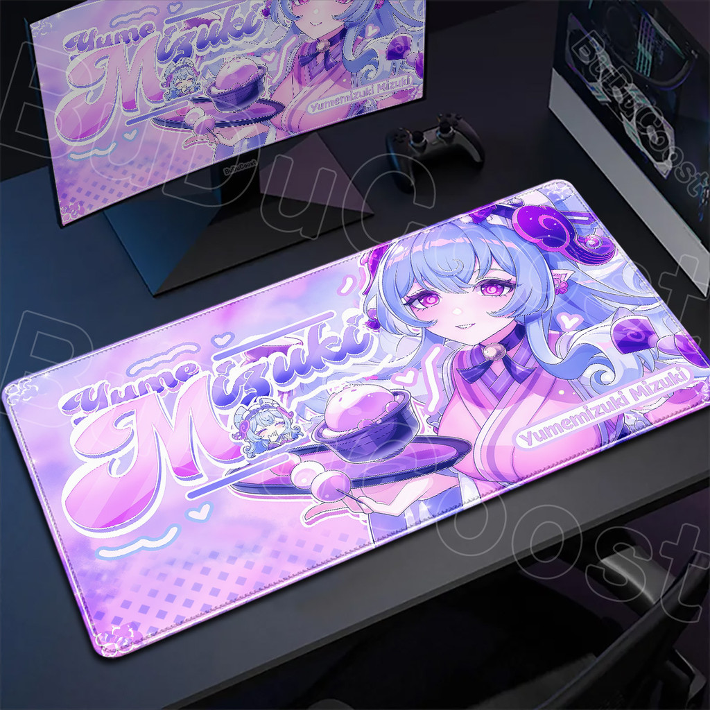 PC Cute Girl Mizuki Yumemizuki Tapetes De Mesa Impressão HD Novo Pretty Genshin Impact Anime Gaming Mouse Pad 900x400mm