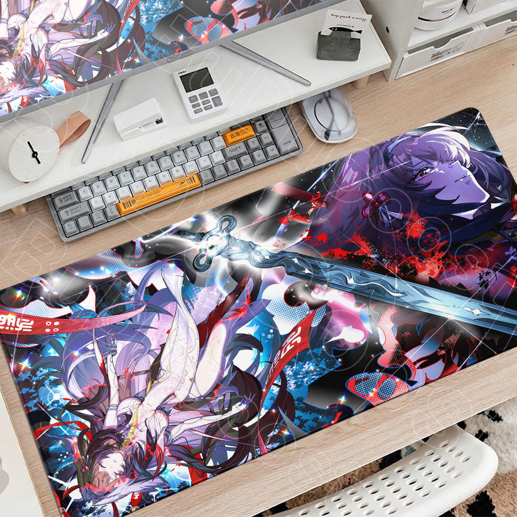 Gaming Zenless Zona Zero Mouse Esteira De Borracha Antiderrapante Mousepad 900x400mm PC Escritório Deskmat Ye Shunguang