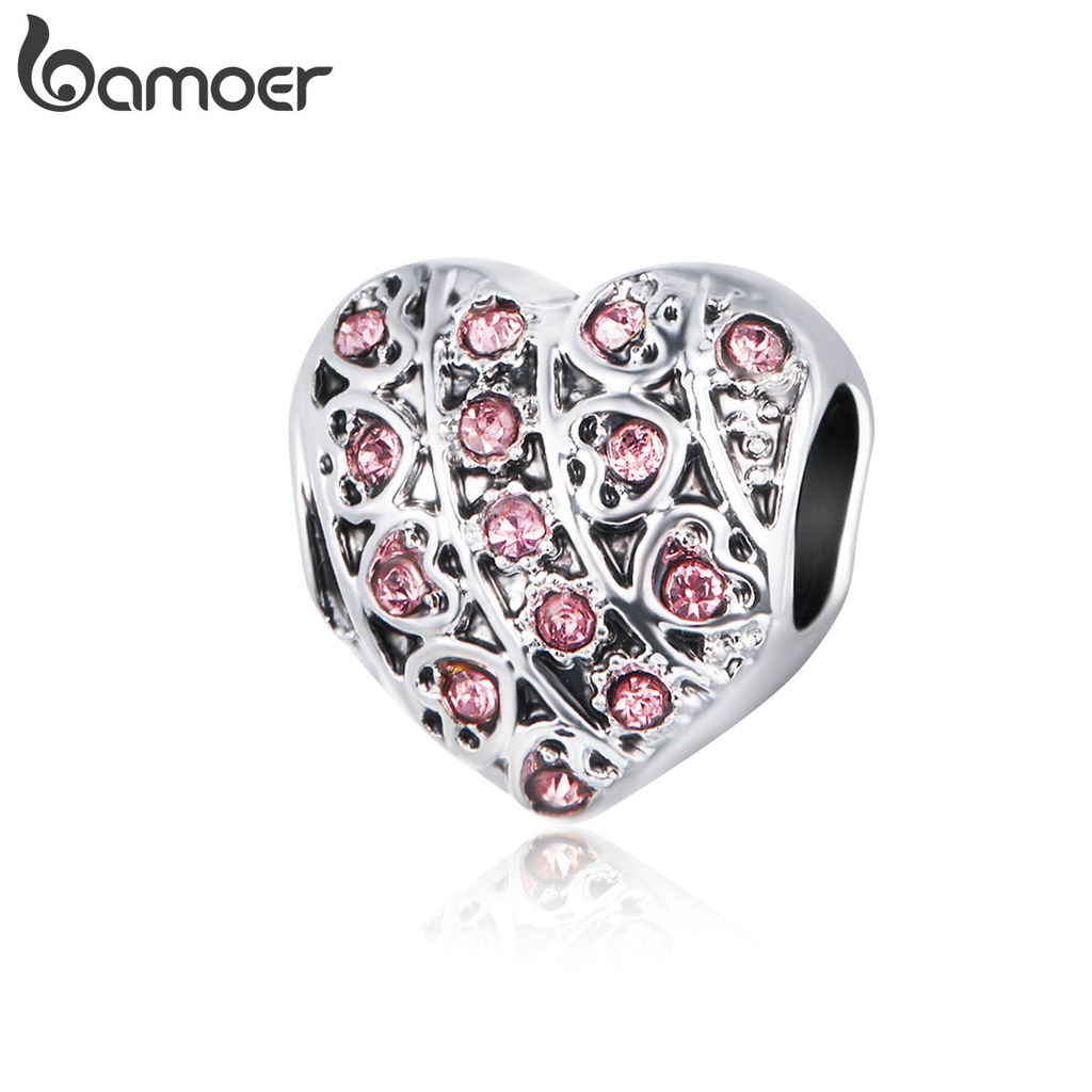 Bamoer Amor Pingentes Encantos Fit Pulseiras Colares DIY Mulheres E Homens De Moda Beads & Jewelry Making AIC007