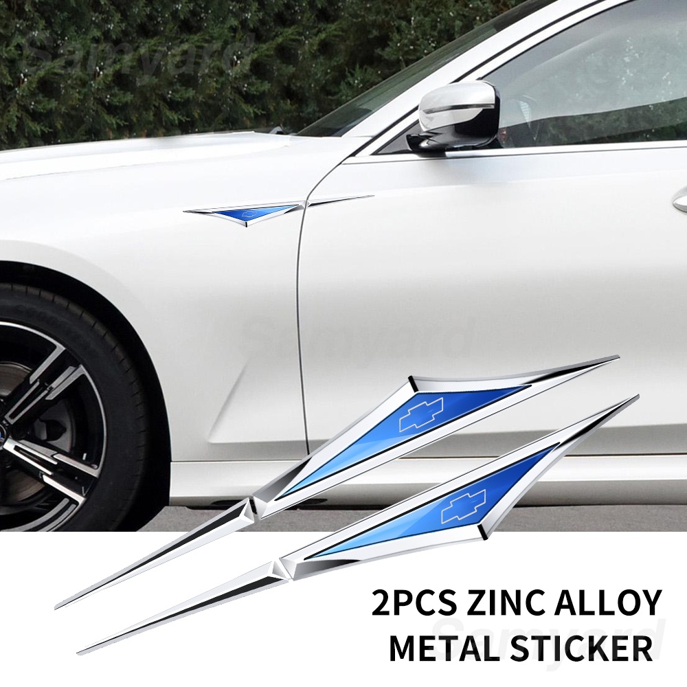 Car Body Metal Sticker Car Fender Side Blade Badge Onix Cruze Celta S10 Vectra Equinox Agile Captiva Car Accessories