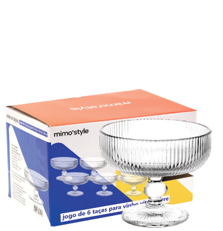 SLEEK - TAÇA SOBREMESA 250ML JG C/ 06 PCS