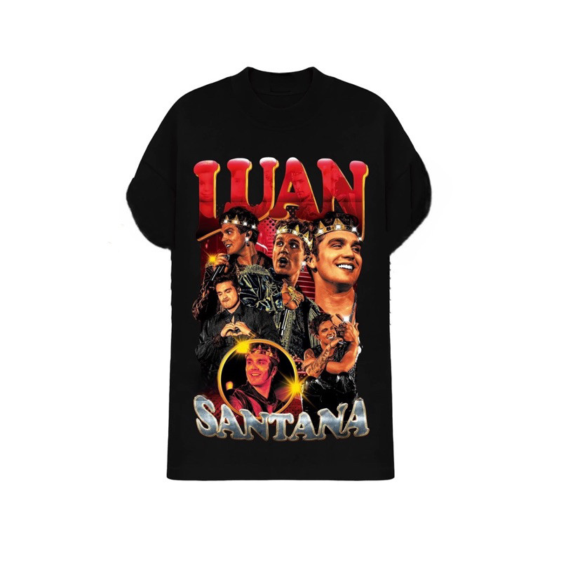 Camiseta Luan Santana Red Cantor Camisa Moda Vintage 100% Algodão
