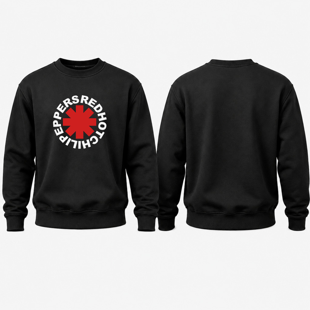 Blusa Moletom Red Hot Chilli Peppers Rock Vintage Unissex Sem Capuz Sem Bolso