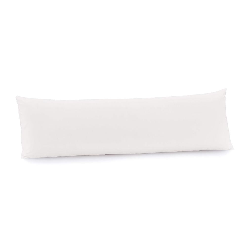 Fronha Body Pillow 40cm x 1,30m  Altenburg Algodão Lux 200 Fios  Branco