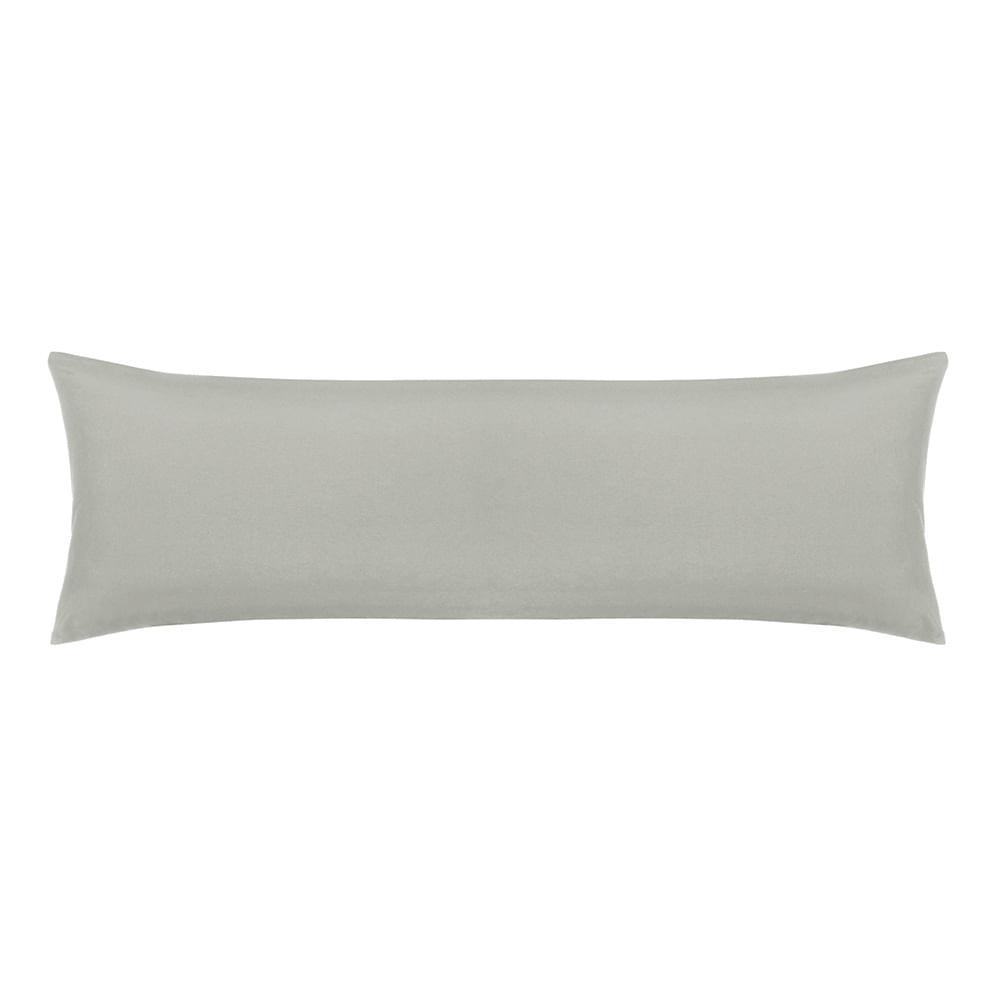Fronha Body Pillow Altenburg Toque Acetinado 40cm x 1,30m – Cinza