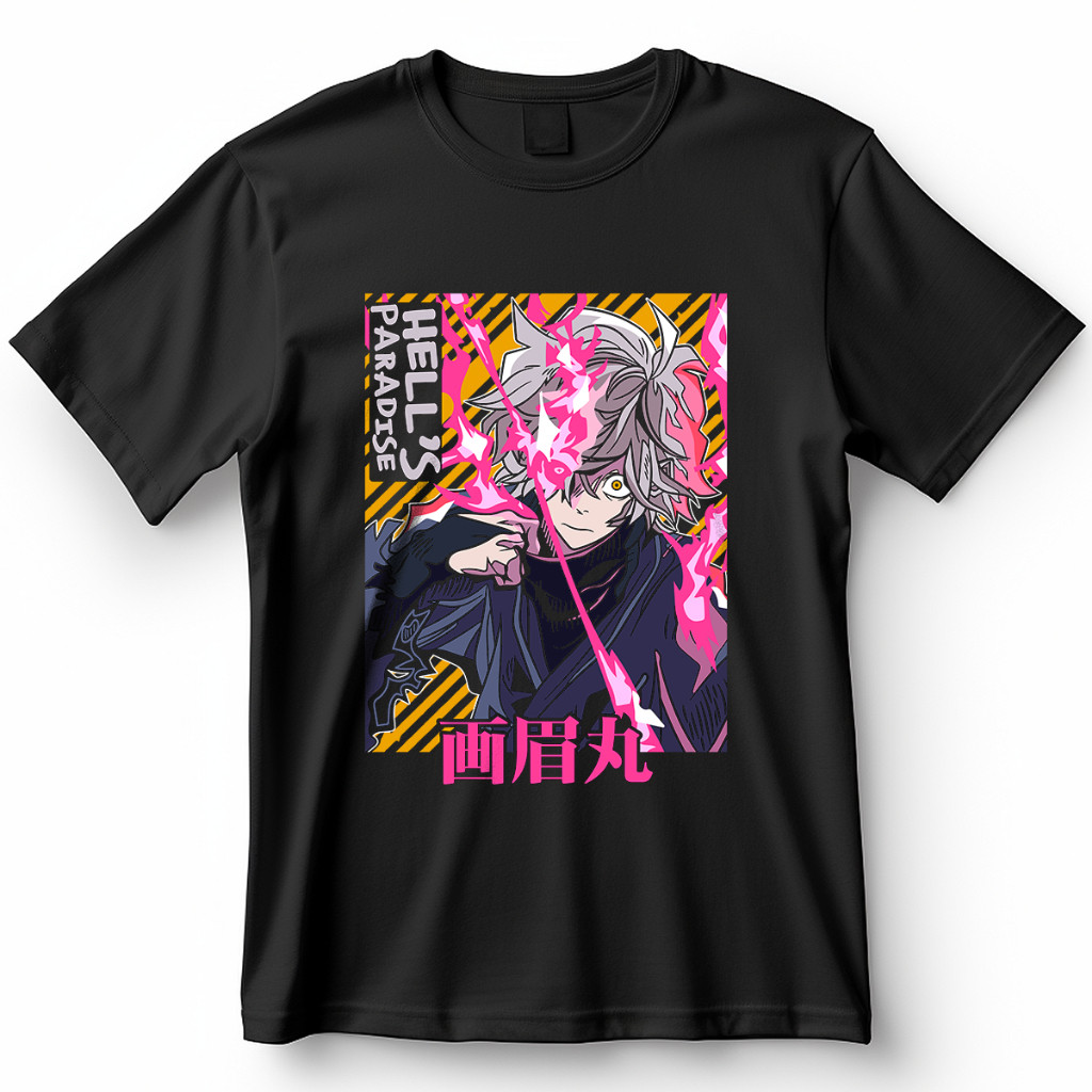 Camiseta Unissex Hell's Paradise Gabimaru Blusa Streetwear De Anime Camisa 100% Algodão