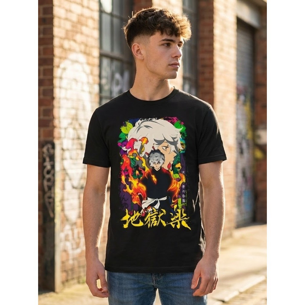 Camiseta Unissex Anime Hell's Paradise - Gabimaru - Premium