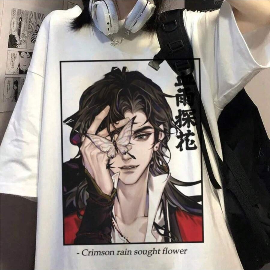 Camiseta Masculina Anime Mangá Japones Moda Geek Otaku Heaven Official's Blessing Unissex  Feminino Streetwear