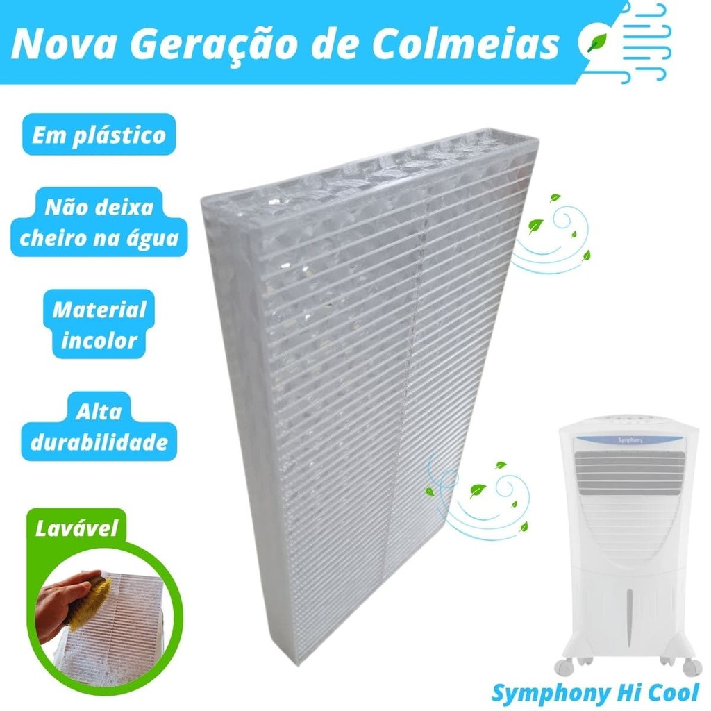 Colmeia Plástica Lavável para Climatizador - Symphony Hi Cool I