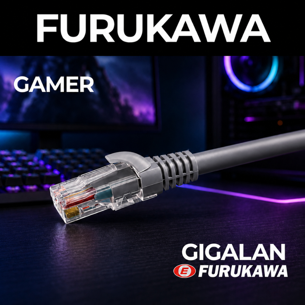 Cabo De Rede Gamer Furukawa gigalan Cinza 15 metros