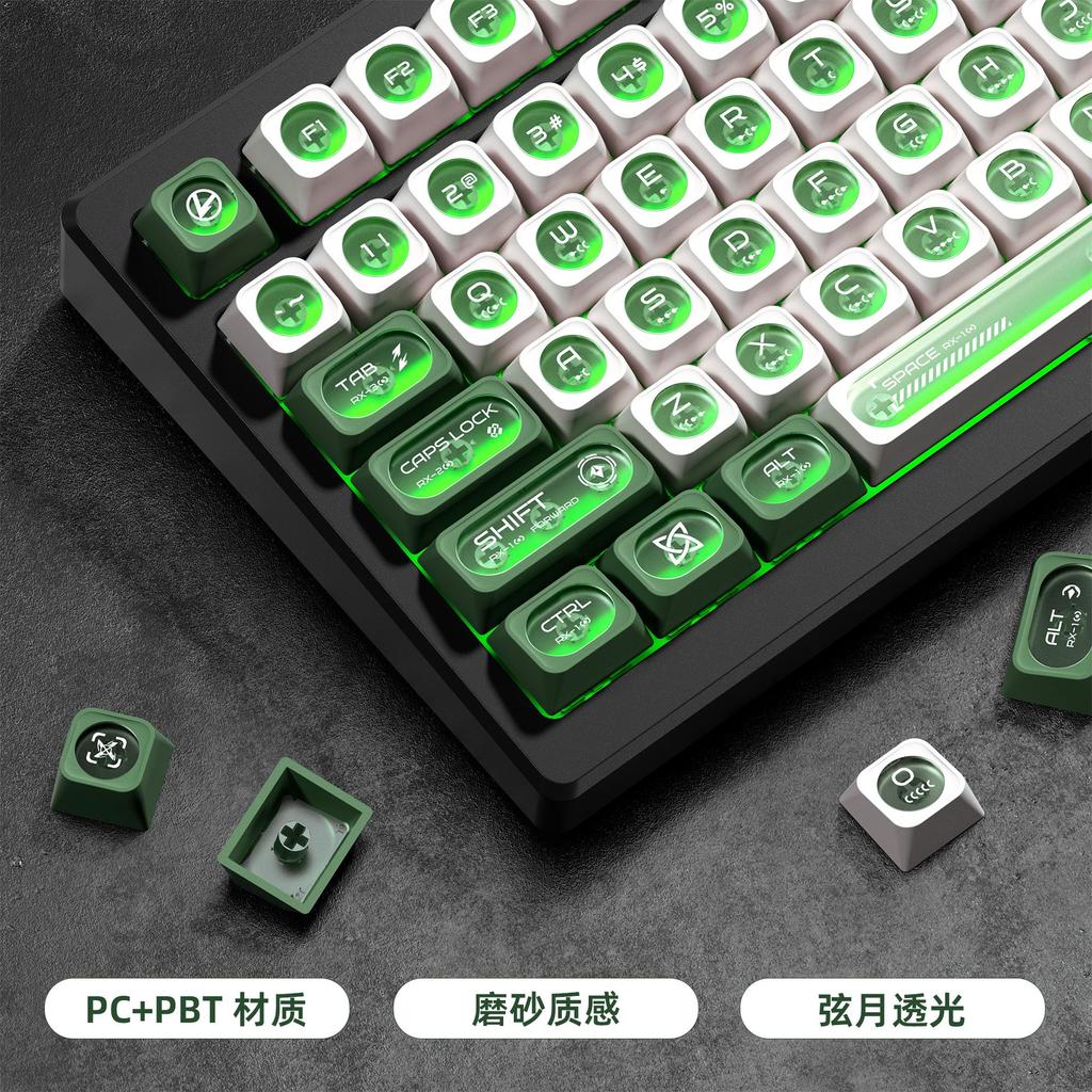 XVX <Opal Max > Keycap exclusivo Lua Crescente Fosco Transparente Fosco Original Fábrica Eixo Magnético Keycap Alice Mat