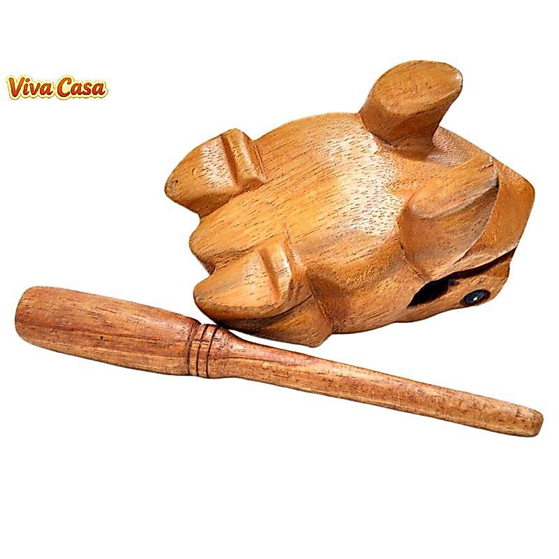 Viva Casa Luy Tailândia Madeira Artesanato Tradicional Croking Instrumento Musical Home Office Desk Decor Frog Crafts BR