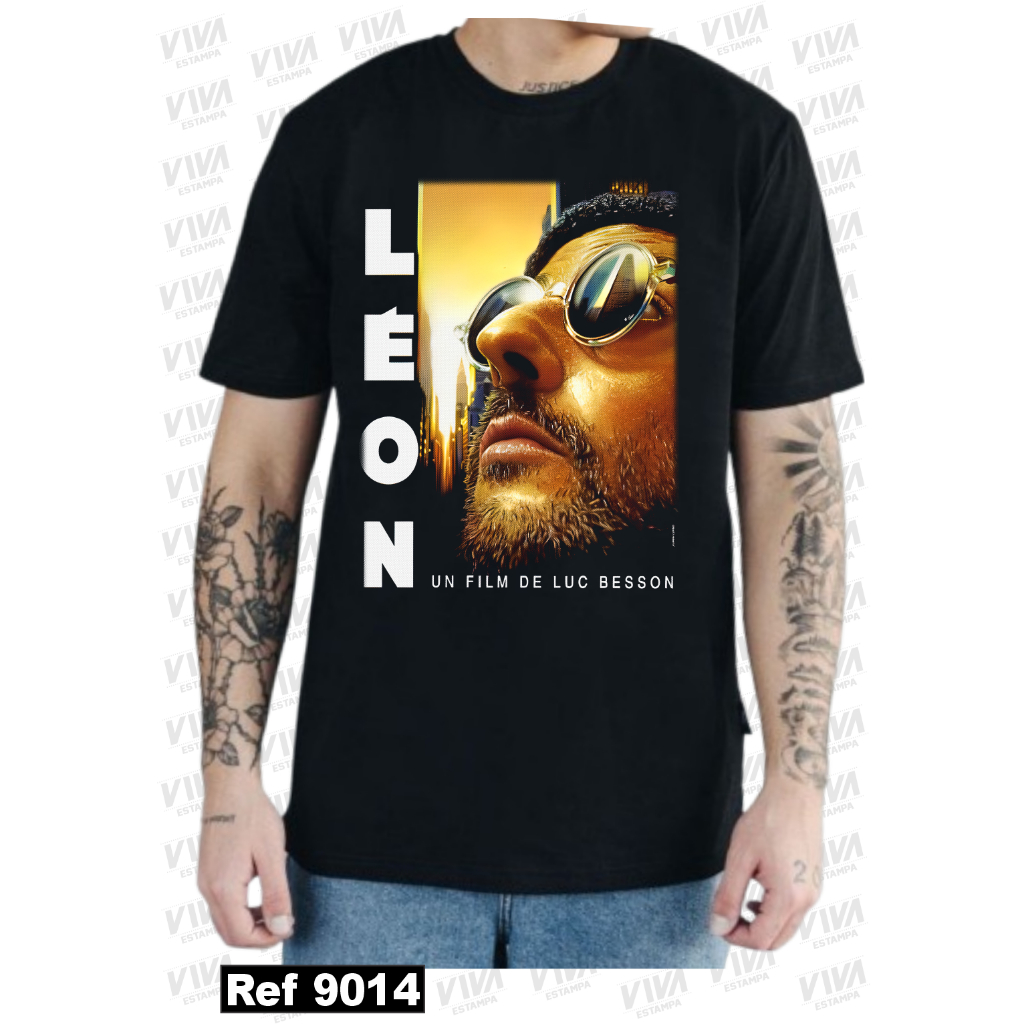 Camiseta Unissex Camisa 100% Algodão Léon O Profissional Luc Besson Filme  Envio Rápido  Estampa Digital