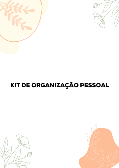 KIT DE ORGANIZAÇÃO PESSOAL