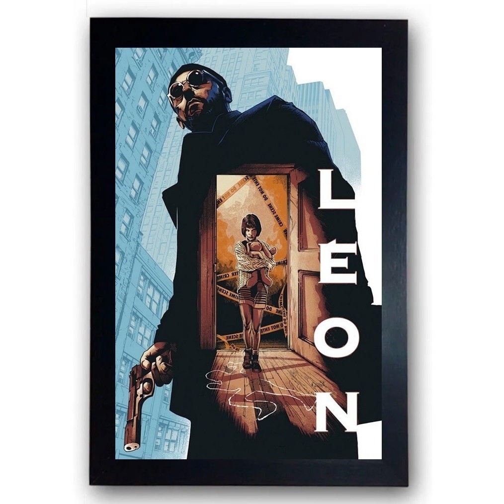 Quadro Filme Leon O Profissional Cena Clássica Moldura Cod.6