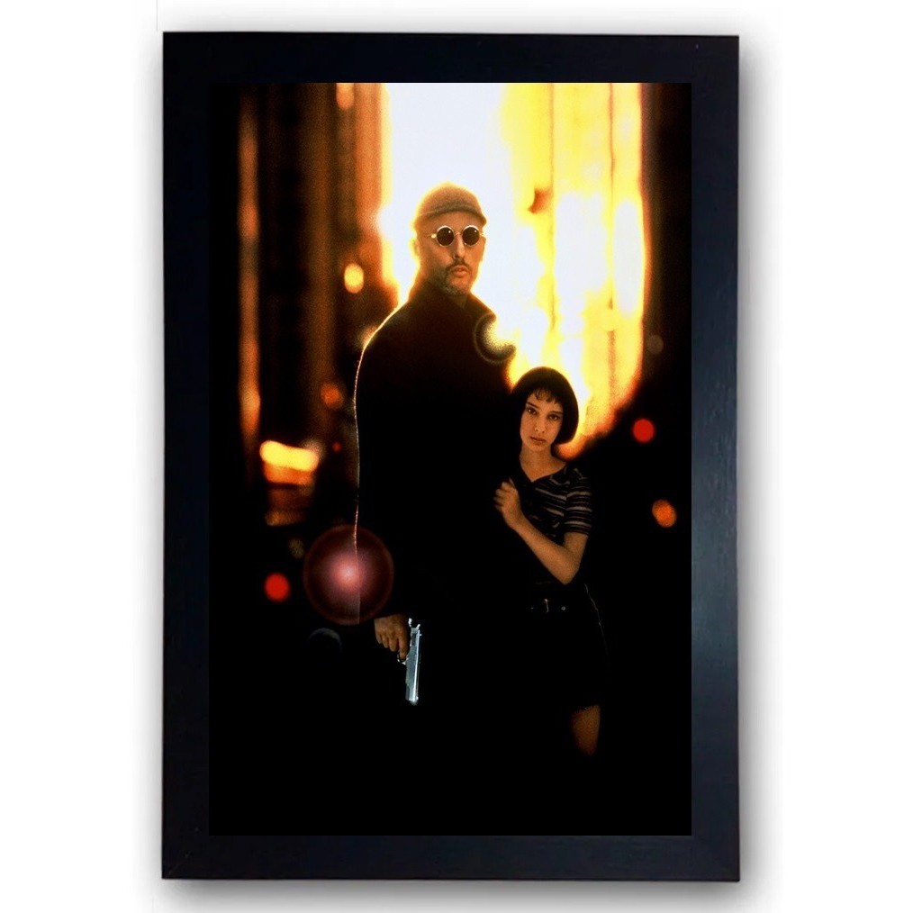 Quadro Filme Leon O Profissional Cena Clássica Moldura Cod.3