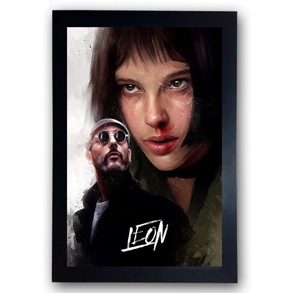 Quadro Filme Leon O Profissional Cena Clássica Moldura Cod.2