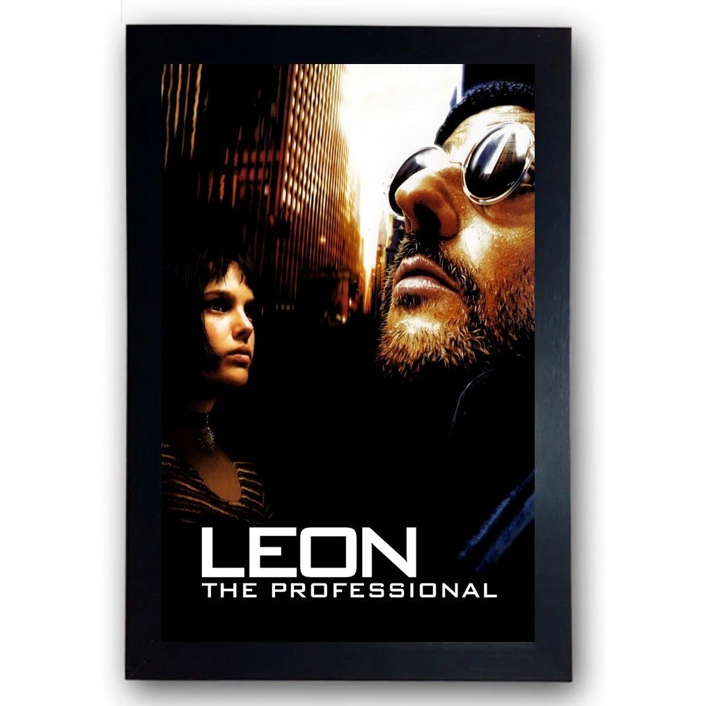 Quadro Filme Leon O Profissional Cena Clássica Moldura Cod.5