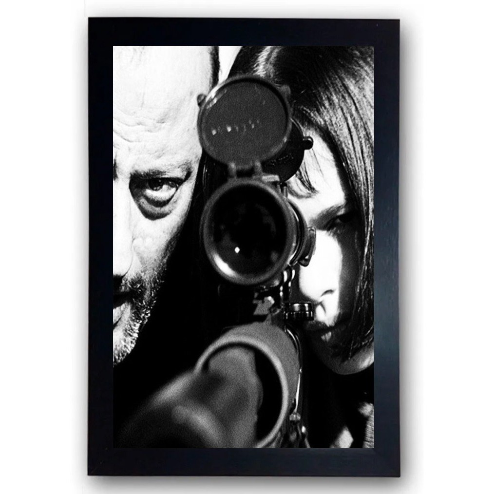 Quadro Filme Leon O Profissional Cena Clássica Moldura Cod.1