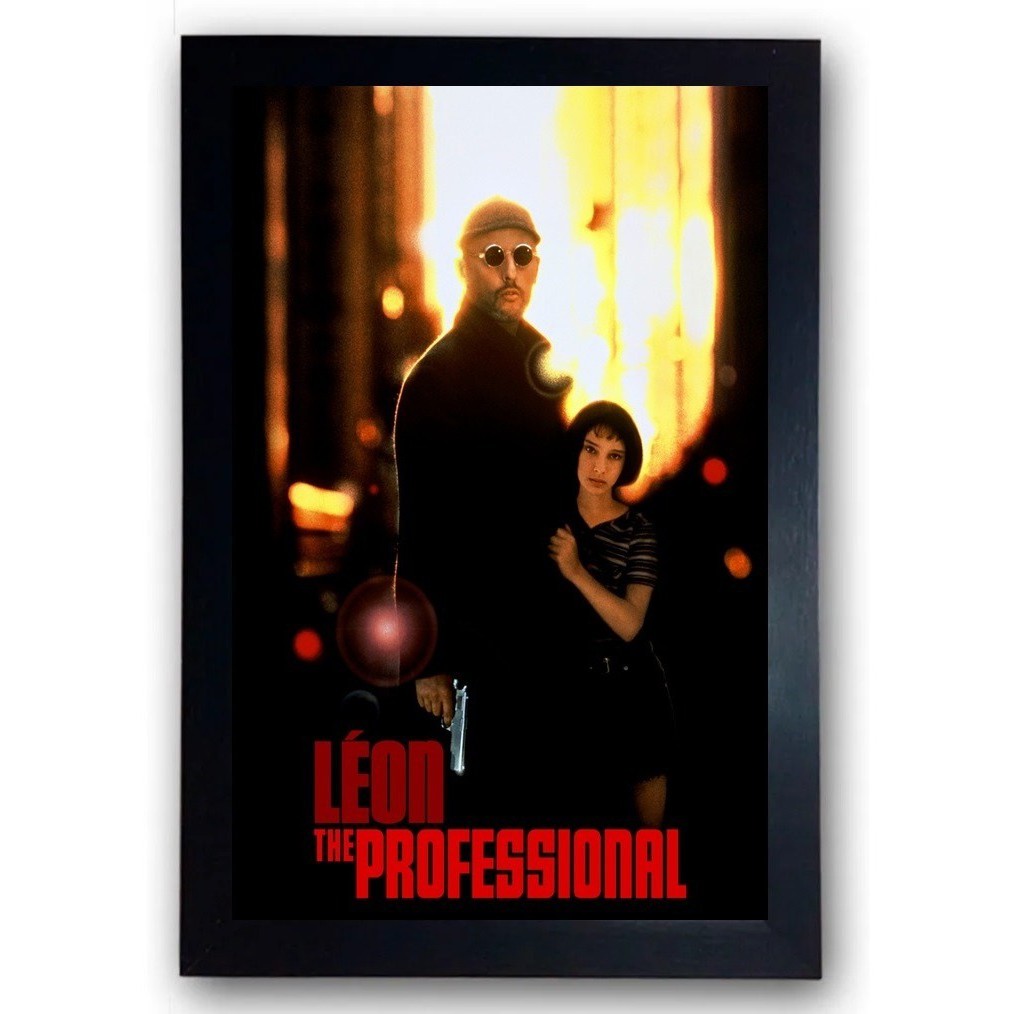 Quadro Filme Leon O Profissional Cena Clássica Moldura Cod.4
