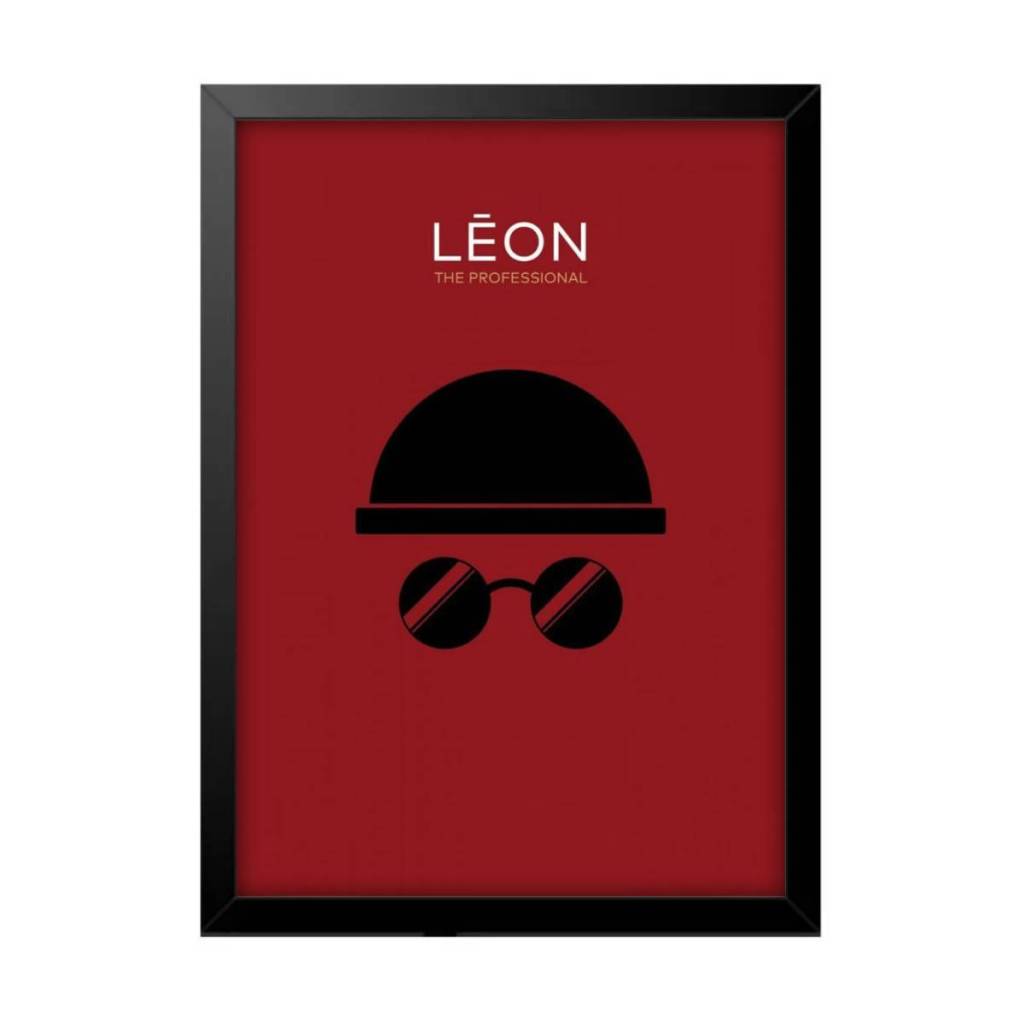 Quadro Decorativo Poster Filme Açao O Profissional Leon Quarto Sala Escritório