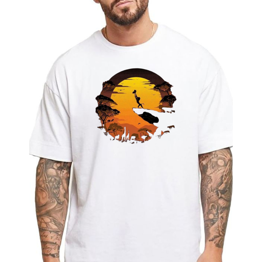 TSHIRT LEON KING FILME ENVIO IMEDIATO UNISSEX BABYLOOK ADULTO E INFANTIL