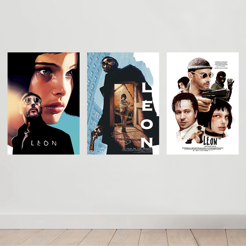 Quadro Decorativo Leon O Profissional Filme - Placa Decorativa em MDF