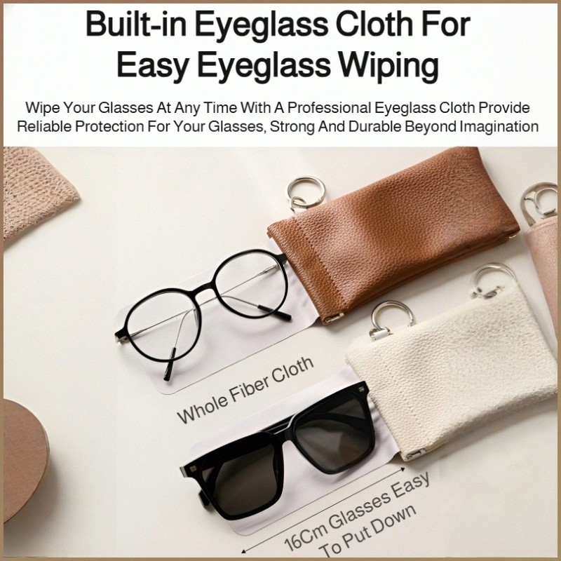 [Easy Closure] Eyeglass Case/Eyeglass Bag/Glasses Storage/Automatic Closure Eyeglass Bag/Large Capacity Dustproof Eyegla