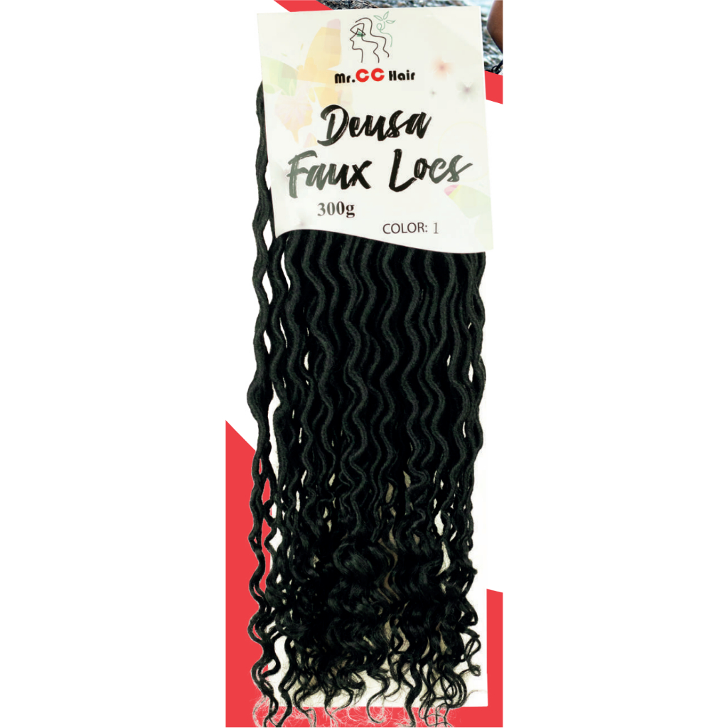 Cabelo Sintético Black Beauty ou MRCC Goddess – Deusa Faux Locs, Estilo Natural e Durável